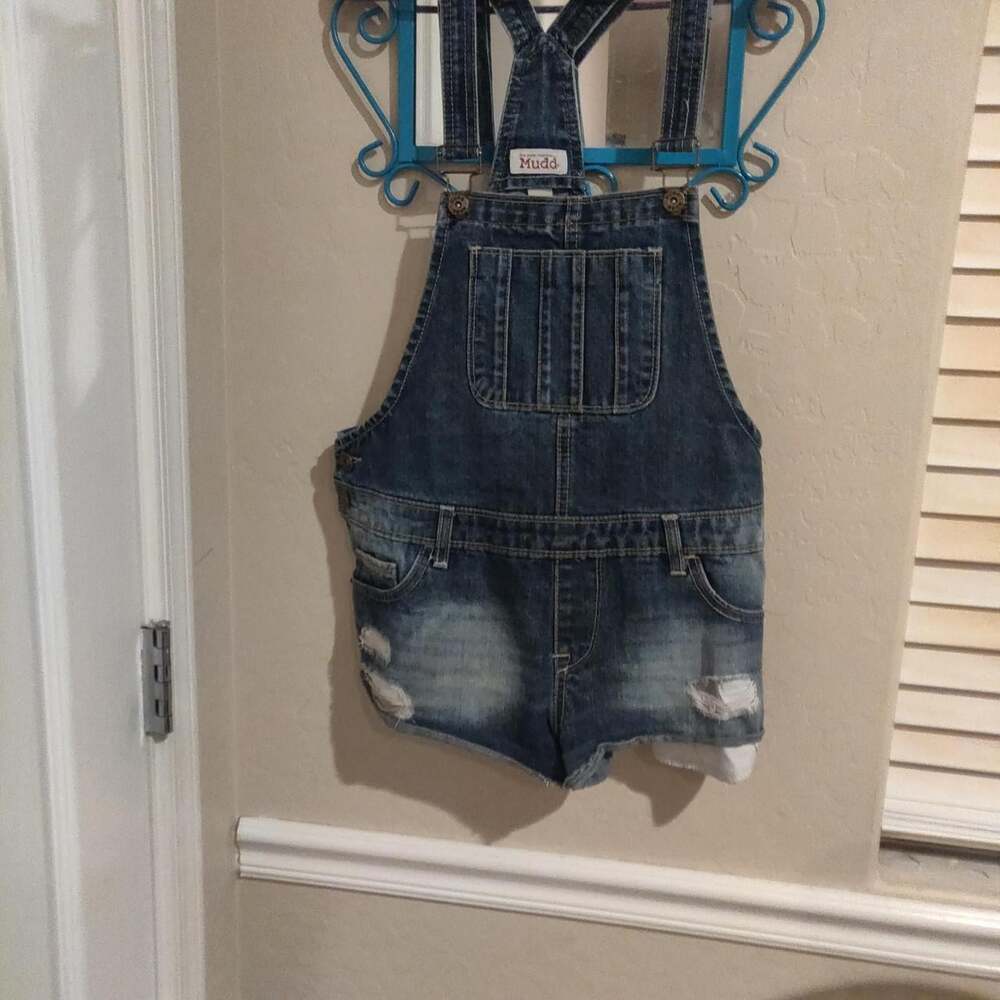 Mudd Clothing Women's Blue and Navy Dungarees-overalls